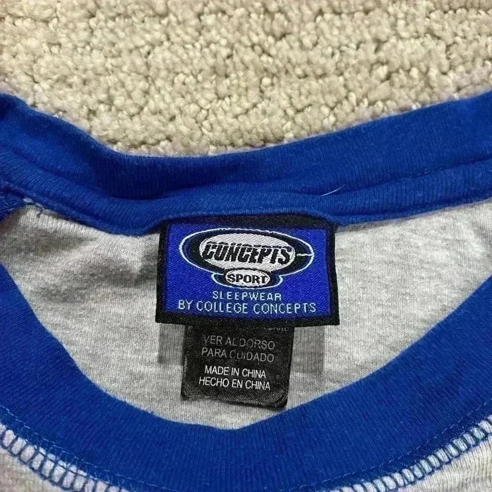 Kansas Jayhawks Concepts sports sleepwear shirt Men‎ size XL color Blue and Gray - Picture 4 of 6